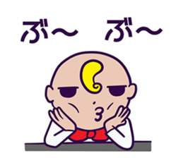 A hairstyle is a strange child. sticker #10784273