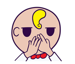 A hairstyle is a strange child. sticker #10784282