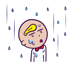 A hairstyle is a strange child. sticker #10784287