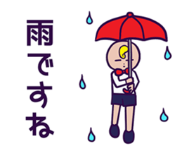 A hairstyle is a strange child. sticker #10784291