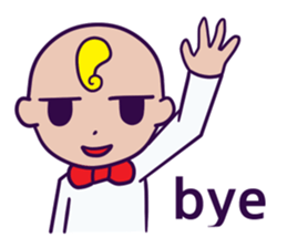 A hairstyle is a strange child. sticker #10784308