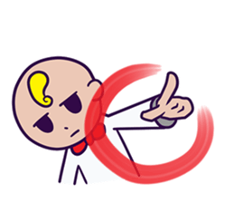 A hairstyle is a strange child. sticker #10784310