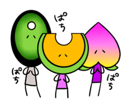Melon and pleasant friends sticker #10784470