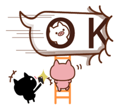 3 pigs and balloons 3 sticker #10784633