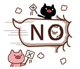 3 pigs and balloons 3 sticker #10784647