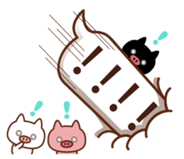 3 pigs and balloons 3 sticker #10784658