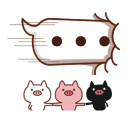 3 pigs and balloons 3 sticker #10784664