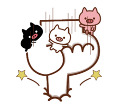 3 pigs and balloons 3 sticker #10784670