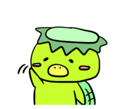 cute monstrous being Sticker sticker #10784672