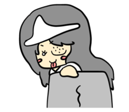 cute monstrous being Sticker sticker #10784674