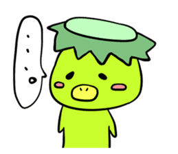 cute monstrous being Sticker sticker #10784699