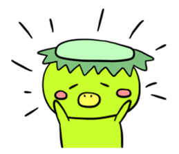 cute monstrous being Sticker sticker #10784703