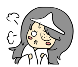 cute monstrous being Sticker sticker #10784705