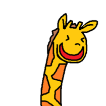 Giraffe LONG LONG Stickers3 sticker #10784872