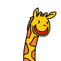 Giraffe LONG LONG Stickers3 sticker #10784872