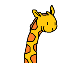 Giraffe LONG LONG Stickers3 sticker #10784873