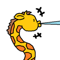 Giraffe LONG LONG Stickers3 sticker #10784875