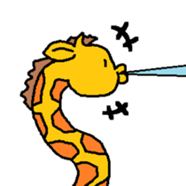 Giraffe LONG LONG Stickers3 sticker #10784875