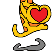 Giraffe LONG LONG Stickers3 sticker #10784876