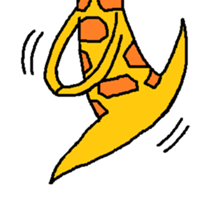 Giraffe LONG LONG Stickers3 sticker #10784878