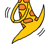 Giraffe LONG LONG Stickers3 sticker #10784878