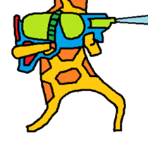 Giraffe LONG LONG Stickers3 sticker #10784879