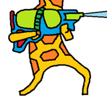 Giraffe LONG LONG Stickers3 sticker #10784879