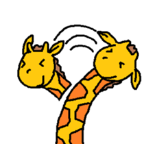 Giraffe LONG LONG Stickers3 sticker #10784880