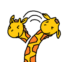 Giraffe LONG LONG Stickers3 sticker #10784880