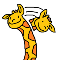 Giraffe LONG LONG Stickers3 sticker #10784881