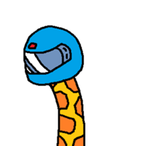 Giraffe LONG LONG Stickers3 sticker #10784882