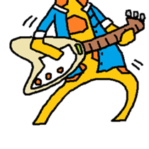 Giraffe LONG LONG Stickers3 sticker #10784884