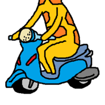 Giraffe LONG LONG Stickers3 sticker #10784886