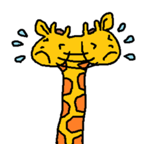 Giraffe LONG LONG Stickers3 sticker #10784890