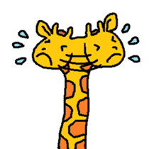 Giraffe LONG LONG Stickers3 sticker #10784890