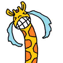 Giraffe LONG LONG Stickers3 sticker #10784891