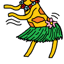 Giraffe LONG LONG Stickers3 sticker #10784892