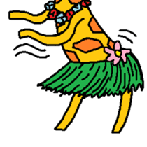 Giraffe LONG LONG Stickers3 sticker #10784892