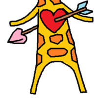 Giraffe LONG LONG Stickers3 sticker #10784893
