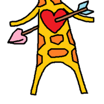 Giraffe LONG LONG Stickers3 sticker #10784893