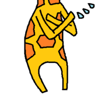 Giraffe LONG LONG Stickers3 sticker #10784894