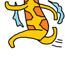 Giraffe LONG LONG Stickers3 sticker #10784895