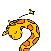 Giraffe LONG LONG Stickers3 sticker #10784896