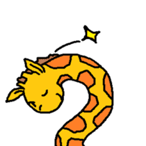Giraffe LONG LONG Stickers3 sticker #10784896