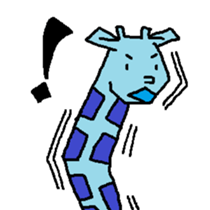Giraffe LONG LONG Stickers3 sticker #10784898