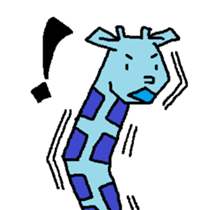 Giraffe LONG LONG Stickers3 sticker #10784898