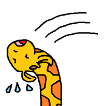 Giraffe LONG LONG Stickers3 sticker #10784899