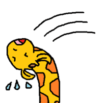 Giraffe LONG LONG Stickers3 sticker #10784899