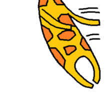 Giraffe LONG LONG Stickers3 sticker #10784903