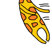 Giraffe LONG LONG Stickers3 sticker #10784903